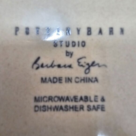 Pottery Barn Studio Barbara Eigen Handmade Ceramic Soap Dish Trinket Dish Beige - Picture 3 of 6